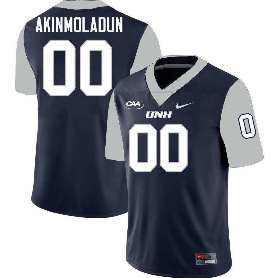 Custom New Hampshire Wildcats Name And Number Football Jerseys-Navy Custom New Hampshire Wildcats Name And Number Football Jerseys-Navy
